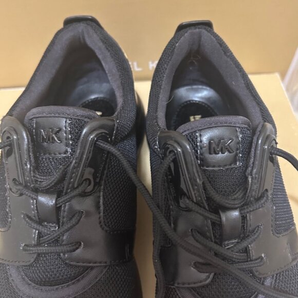 Michael Kors Amanda Mesh Trainers black with animal print (45F9AMFS6D). Size 6 - Picture 7 of 15